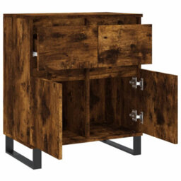 Berkfield Durable Sideboard Smoked Oak 60X35X70 Cm Engineered Wood - thumbnail 6