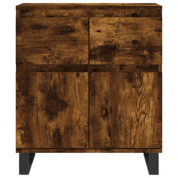 Berkfield Durable Sideboard Smoked Oak 60X35X70 Cm Engineered Wood - thumbnail 5
