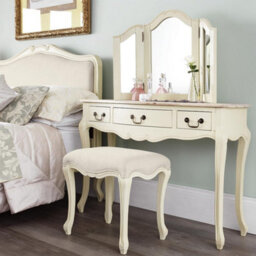 Statement Furniture Juliette Shabby Chic Dressing Table- Champagne - thumbnail 6
