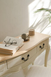 Statement Furniture Juliette Shabby Chic Dressing Table- Champagne - thumbnail 2
