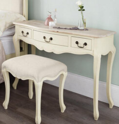 Statement Furniture Juliette Shabby Chic Dressing Table- Champagne - thumbnail 5