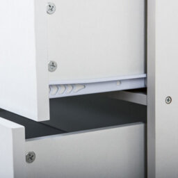 Home Treats White Chest Of 5 Drawers Wood With Anti Bowing Support 90 X 75 X 36 Cm - thumbnail 4