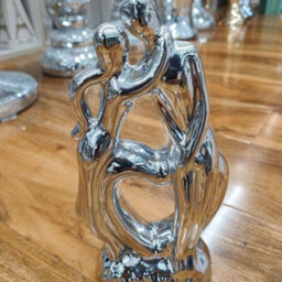 Biznest Couple In Love Sculpture Home Decor Silver Ornament,gift Ready Box, Gift Idea For Birthday, Mother's Day