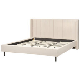 Beliani Bed Boucle Villette 180 X 200 Cm (Eu Super King) Beige - thumbnail 6