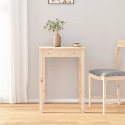 Berkfield Dining Table 55X55X75 Cm Solid Wood Pine - image 1