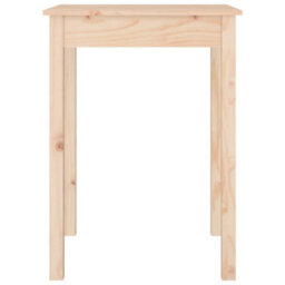 Berkfield Dining Table 55X55X75 Cm Solid Wood Pine - thumbnail 4
