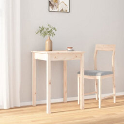 Berkfield Dining Table 55X55X75 Cm Solid Wood Pine - thumbnail 5
