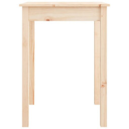 Berkfield Dining Table 55X55X75 Cm Solid Wood Pine - thumbnail 3