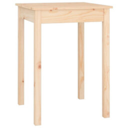 Berkfield Dining Table 55X55X75 Cm Solid Wood Pine - thumbnail 2