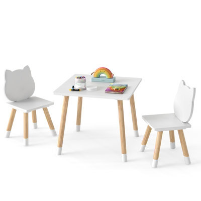 Gainoom Kids Table And Chairs Set Wooden Toddler Desk And Chair Set For Classroom Daycare Home - image 1