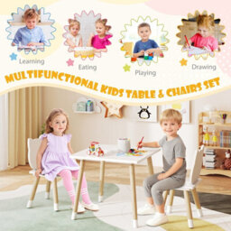 Gainoom Kids Table And Chairs Set Wooden Toddler Desk And Chair Set For Classroom Daycare Home - thumbnail 9