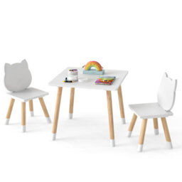 Gainoom Kids Table And Chairs Set Wooden Toddler Desk And Chair Set For Classroom Daycare Home - thumbnail 1