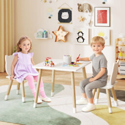 Gainoom Kids Table And Chairs Set Wooden Toddler Desk And Chair Set For Classroom Daycare Home - thumbnail 5