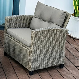 SquareBoxx Lovina Rattan 4 Piece Garden Set Indoor & Outdoor - thumbnail 4