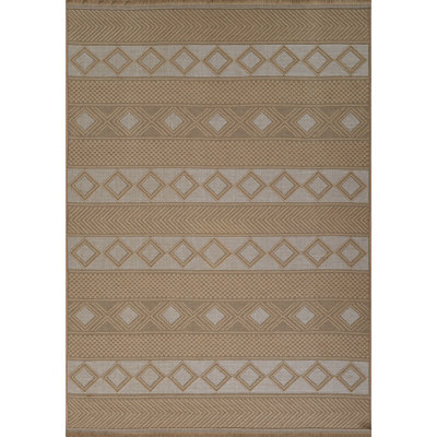 Livabliss Mystery-Washable Tan Beige Ivory Modern Living Dining Jute Rug 198 X 275 Cm Easy Care, Non Shedding - image 1