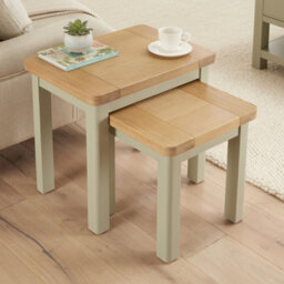 The Furniture Market Marbury Sage Green Nest Of 2 Tables - thumbnail 4