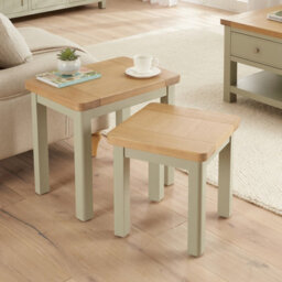 The Furniture Market Marbury Sage Green Nest Of 2 Tables - thumbnail 5