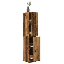 Walplus Apothecary Cabinetâ Old Wood 30X41X174.5 Cm Engineered Wood - thumbnail 1