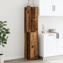 Walplus Apothecary Cabinetâ Old Wood 30X41X174.5 Cm Engineered Wood - thumbnail 4