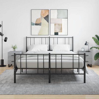 Berkfield Bedside Cabinets 2 Pcs Concrete Grey 40X35X47.5 Cm Engineered Wood - image 1