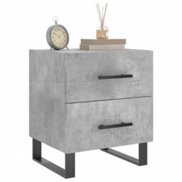 Berkfield Bedside Cabinets 2 Pcs Concrete Grey 40X35X47.5 Cm Engineered Wood - thumbnail 3