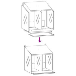 Walplus Chicken Nesting Box With 2 Compartments Galvanized Silver Metal - thumbnail 8