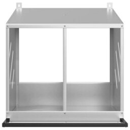 Walplus Chicken Nesting Box With 2 Compartments Galvanized Silver Metal - thumbnail 5