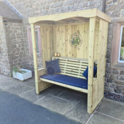 Churnet Valley Garden Furniture Ltd Churnet Valley Four Seasons 3 Seat Arbour - thumbnail 3