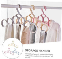 3-Piece Multi-Functional Coat Rack For Closet, Storage Hangers For Belts And Scarves, Sturdy Clothes Organizer - thumbnail 3