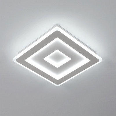 Pheashine Sleek 3-Tier Ceiling Light 42W 6500K Cool White 30Cm Ultra Thin Acrylic Flush Mount - image 1