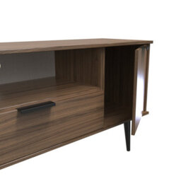 Fuji 2 Door 1 Drawer Wide Tv Unit In Carini Walnut (Ready Assembled) - thumbnail 6