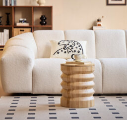 Nordlys Brown Solid Wood Pouf With Storage Modern Design Style Living Room - thumbnail 3