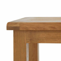 Zelah Oak 50Cm Lamp Side Table With Shelf - Fully Assembled By Roseland Furniture - thumbnail 5