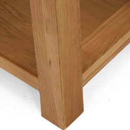 Zelah Oak 50Cm Lamp Side Table With Shelf - Fully Assembled By Roseland Furniture - thumbnail 7
