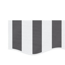 Walplus Replacement Fabric For Awning Garden Sun Shade Canopy Gazebo For Back Door, Porch, Patio Valance Anthracite And White Stripe 3 M - thumbnail 4
