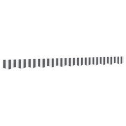 Walplus Replacement Fabric For Awning Garden Sun Shade Canopy Gazebo For Back Door, Porch, Patio Valance Anthracite And White Stripe 3 M - thumbnail 2