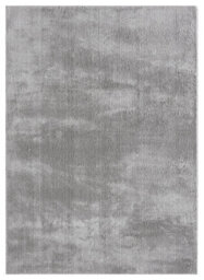 Comfy Washable Low Pile Living Room Area Rug - Anti-Slip Felt Backing Dark Grey 100Cm Diameter - thumbnail 6