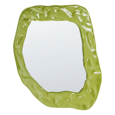 Beliani Wall Mirror Martyre 57 Cm 74 Cm Green - image 1