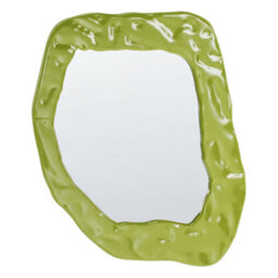 Beliani Wall Mirror Martyre 57 Cm 74 Cm Green - thumbnail 1
