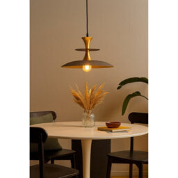 Luminosa Lighting Luminosa Celesta Dome Pendant Ceiling Light Brown, Gold 1X E27 - thumbnail 2