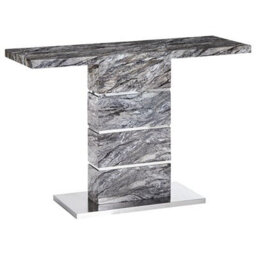 Furniture in Fashion Parini High Gloss Console Table In Melange Marble Effect - thumbnail 3
