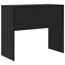 Berkfield Writing Desk Black Oak Engineered Wood 90 X 40 X 76 Cm - thumbnail 6