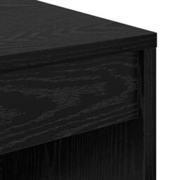 Berkfield Writing Desk Black Oak Engineered Wood 90 X 40 X 76 Cm - thumbnail 7