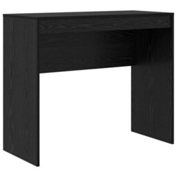 Berkfield Writing Desk Black Oak Engineered Wood 90 X 40 X 76 Cm - thumbnail 2