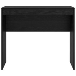 Berkfield Writing Desk Black Oak Engineered Wood 90 X 40 X 76 Cm - thumbnail 4