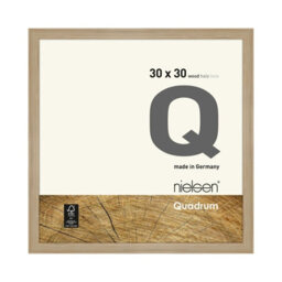 Nielsen Quadrum 30 X 30Cm Oak Wooden Picture Frame With Float Glass And Push/turn Clips