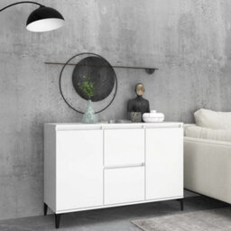 Vidaxl Sideboard White 102X35X70 Cm Engineered Wood - thumbnail 1