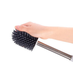Nicoman Squircle White Toilet Brush & Holder With Silicone Head - thumbnail 7