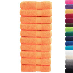 Berkfield Durable Premium Shower Towels Solund 10 Pcs Orange 70X140 Cm 600 Gsm