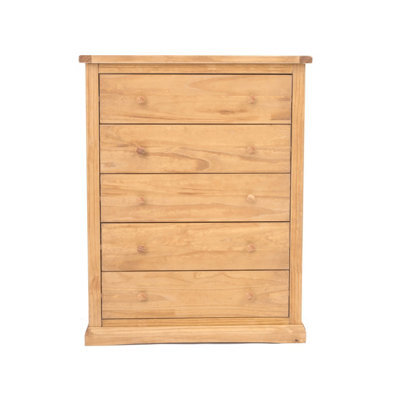 Cabinet Bits Lucca 5 Drawer Chest Of Drawers Wood Knob - image 1